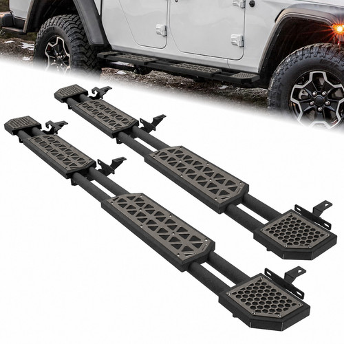 Pair steel side steps nerf - pair,